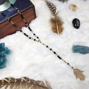 (NWT) Long Hemsa Necklace